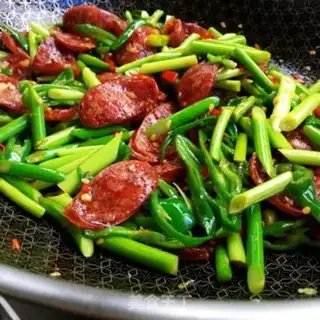 Make Garlic pepper fried sausage step 10