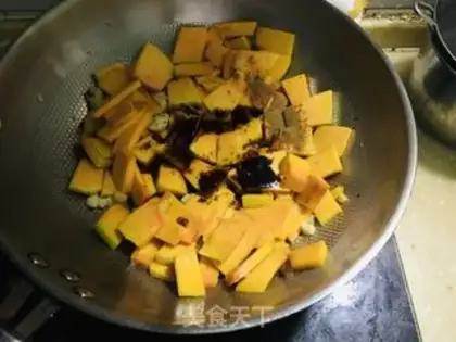 Make Pumpkin leaves step 5