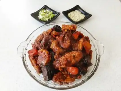 Make Pyramid vegetable chicken wings step 5