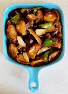 Make Onion burning mushrooms step 15