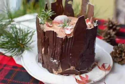 Make Chocolate stake birthday cake step 23