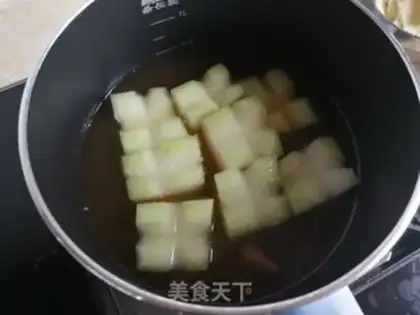 Make Crab powdered melon step 2
