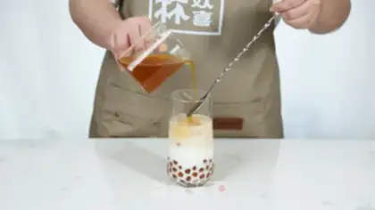 Make Soy milk tea step 7