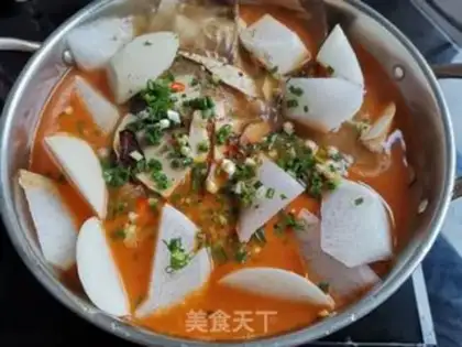 Make radish fish head step 7