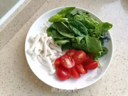 Make A toad of spinach noodles step 3