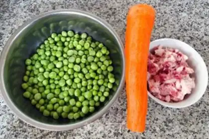 Make Meat and green beans step 2