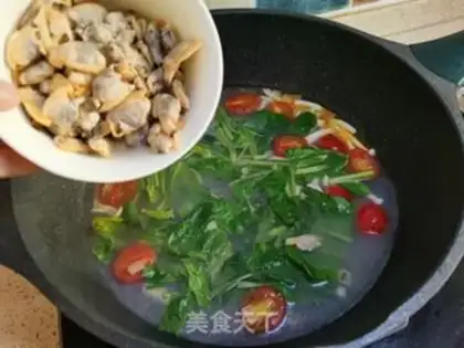Make A toad of spinach noodles step 10