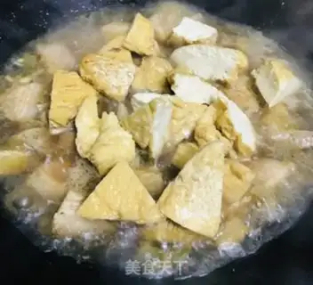 Make Pork liver and tofu melon step 5