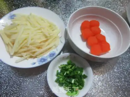 Make Salted eggs, sour potatoes step 0
