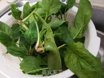 Make Spinach tofu step 1