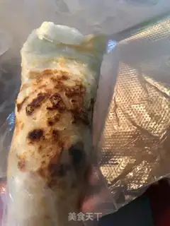 Make Ham sausage burrito step 4