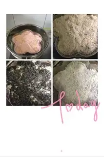 Make Four-colour muffins step 3