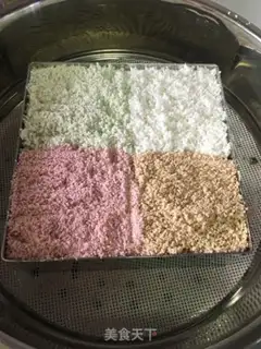 Make Four-colour muffins step 4