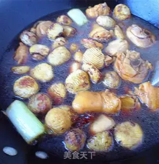 Make Chestnut chicken leg step 6