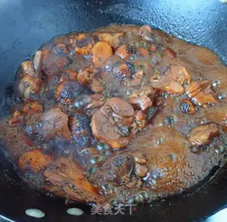 Make Chestnut chicken leg step 7