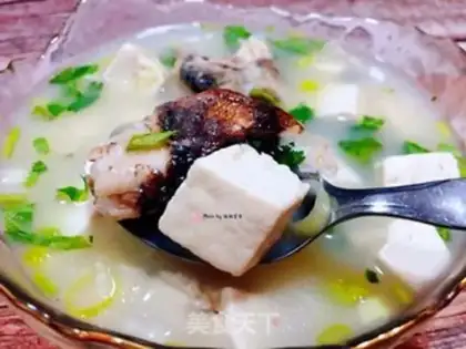 Make Black fish tofu soup step 11