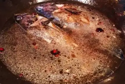 Make Cricket egg tofu, black fish step 5