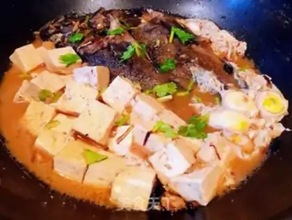 Make Cricket egg tofu, black fish step 8
