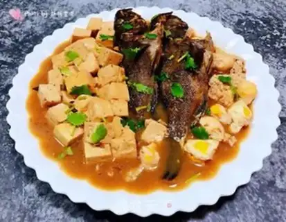 Make Cricket egg tofu, black fish step 9