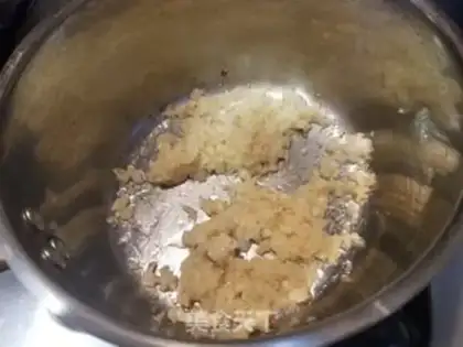 Make A fan with garlic and lobster step 6
