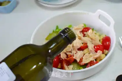 Make Quinoa chicken diet salad step 7