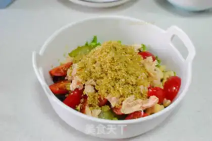 Make Quinoa chicken diet salad step 8