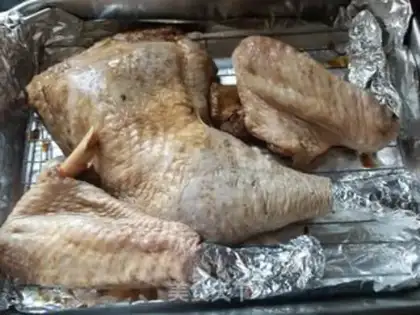 Make Honeyed turkey wings step 5