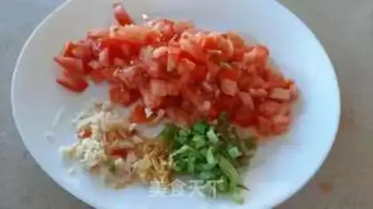 Make Eggplant shrimp step 1