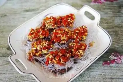 Make Garlic fan steamed mushrooms step 5