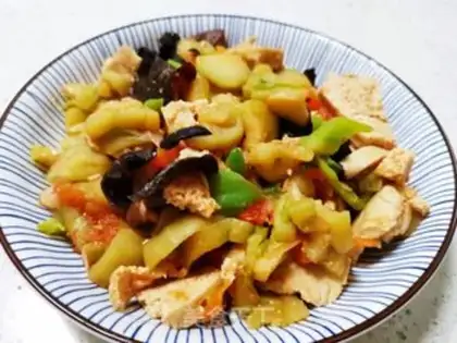 Make Frozen tofu with pepper and cheese step 3
