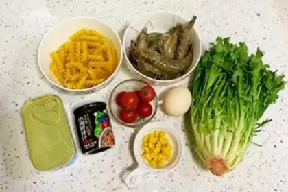 Make Shrimp pasta salad step 0