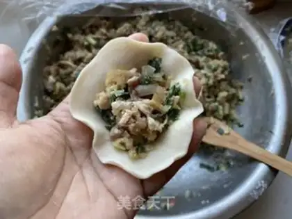 Make The radish greasy pork dumpling step 19