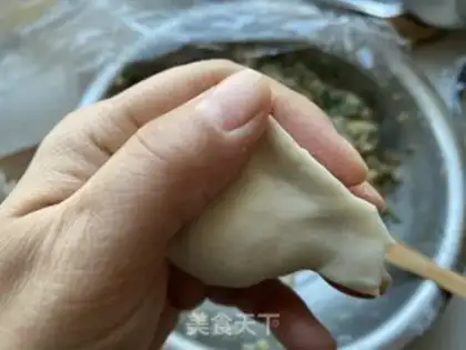 Make The radish greasy pork dumpling step 20