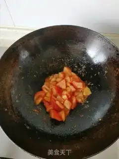 Make Tomato egg soup step 1