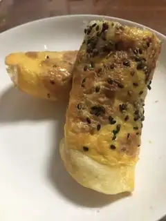 Make Egg sesame pancakes step 8