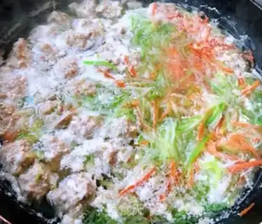 Make Carrot meatball soup step 9