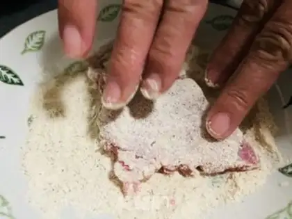 Make Fried pig ridge step 4
