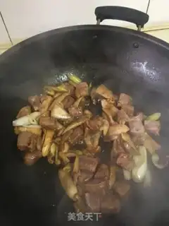 Make Puffy mushroom beef step 6