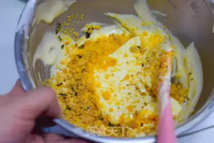 Make The salty yolk pine cake step 12