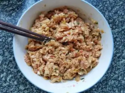 Make Sour pork dumplings step 2