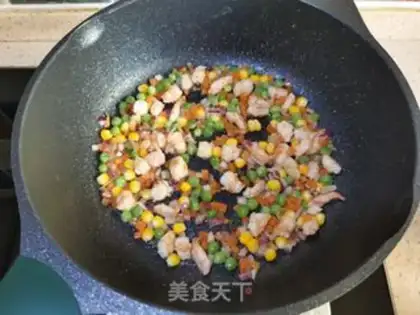 Make Quail rice with fat shrimp step 8