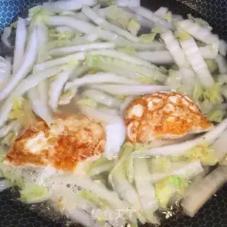 Make ♪ Burgered egg-cooked cabbage ♪ step 4