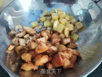 Make Potato chicken step 6