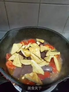 Make Tofu roasted duck blood step 5
