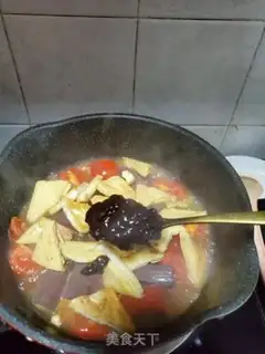 Make Tofu roasted duck blood step 6
