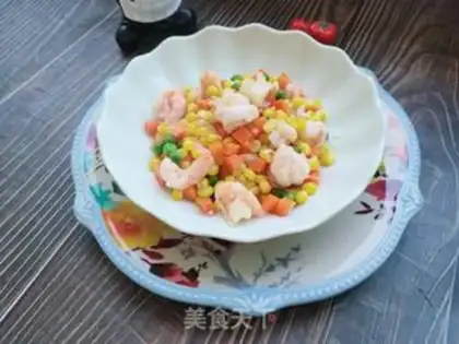 Make Shrimp fried corn step 13