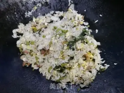 Make Snowball egg rice step 5