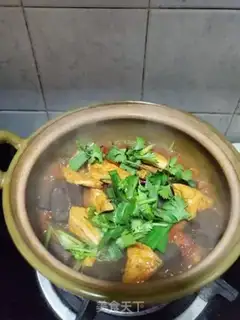 Make Tofu roasted duck blood step 9