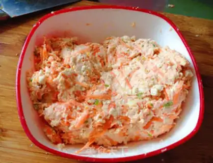 Make Blow up carrot balls step 4