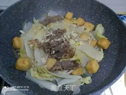 Make Gold-cream mushroom veggie step 8
